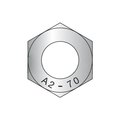 Newport Fasteners Hex Nut, M1.6-0.35, 18-8 Stainless Steel, Not Graded, Plain, 5000 PK 610886